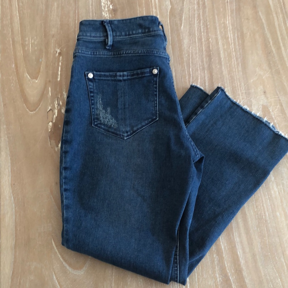 J Jill Denim Kick Flare Ankle Jeans